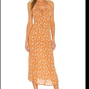 SNDYS Revolve Honolulu Midi Dress in Amber Daisy Size 6 NWT